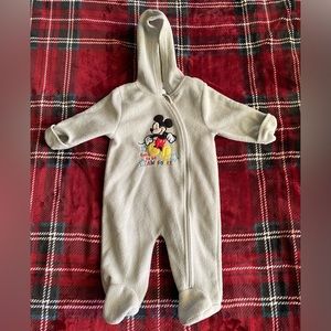 Baby Boy Zip Up Sherpa Pram Gray